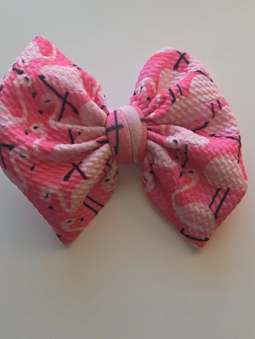Kids Pink & Blue Bow Hair Clips - Set of 8